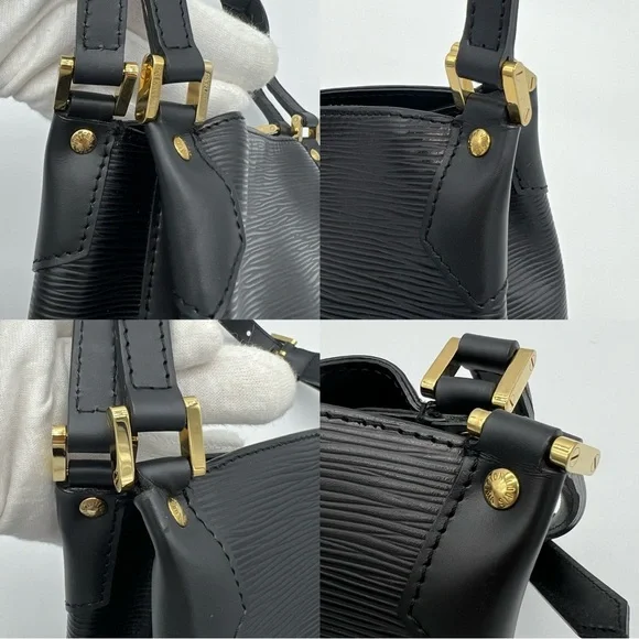 ❌SOLD❌Authentic Louis Vuitton Black Epi Mandara PM shoulder bag - Picture 12 of 16